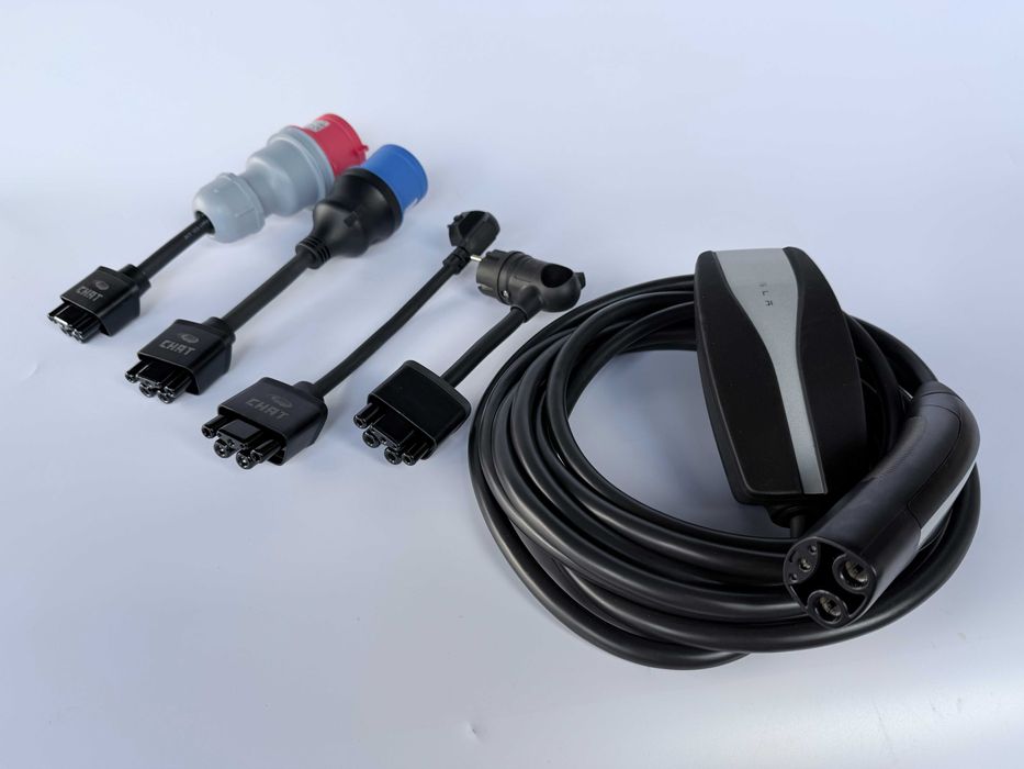 Перехідники для зарядки Tesla 13А 16А 32А, 1 та 3 фази,