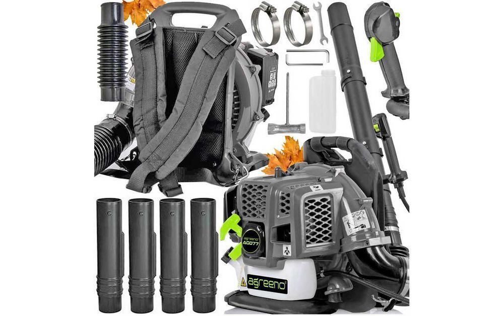 Nowa Spalinowa MOCNA Dmuchawa do Liści Śniegu Plecakowa 370km/h 24m3