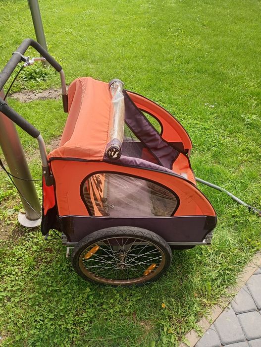 Przyczepka rowerowa SAMAX 2w1 dla dzieci  riksza rowerowa