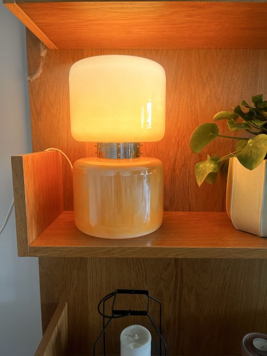 Szklana Lampka  Vintage, PRL, dobry polski design, mid century modern, nowoczesna, Space age