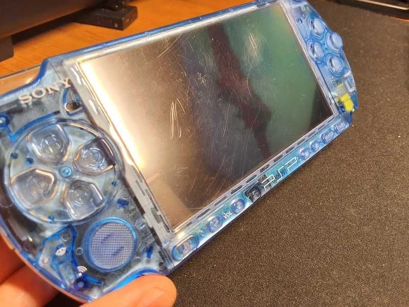 PSP 3000 (Slim & Lite) Transparente Azul