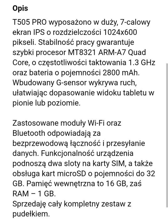 Tablet navitel t505 pro
