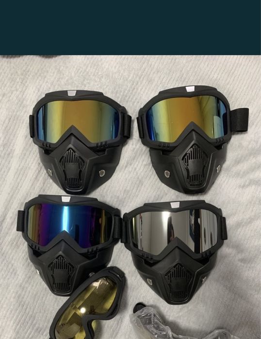 Очки маска для страйкбола пейнтбола тактическая вело мото маска