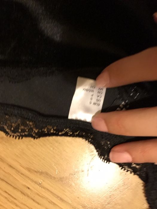 Divided HM H&M bluza bluzka koszula koszulka S czarna jak zamsz