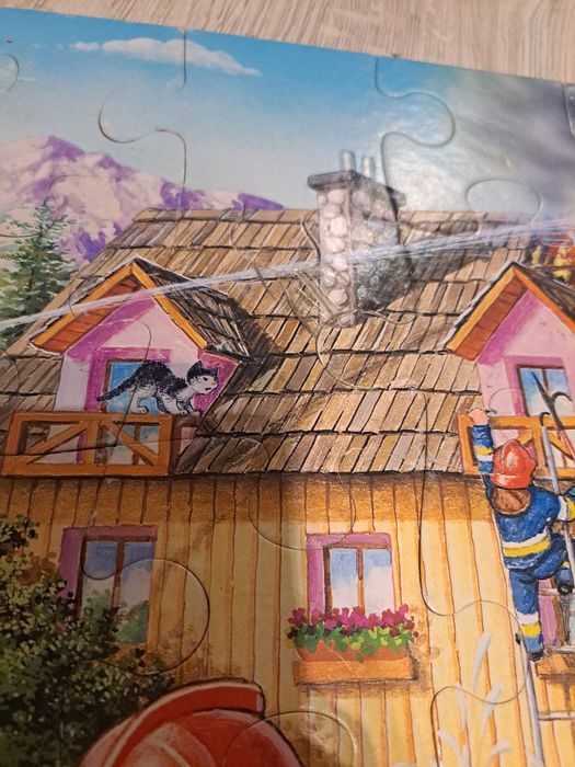 Puzzle strażak 3+