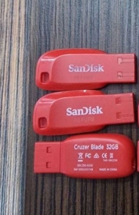 3szt Pendrive 32Gb SANDISK Cruzer Blade, j.nowe