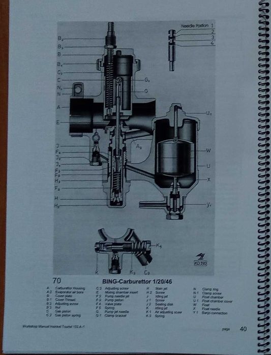 Manual de reparação e manutenção Heinkel Tourist 103 A-1 em Inglês »»» Envio Grátis «««