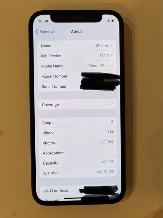 iPhone 12 mini – 128 GB – Preto – Excelente estado – Caixa incluída