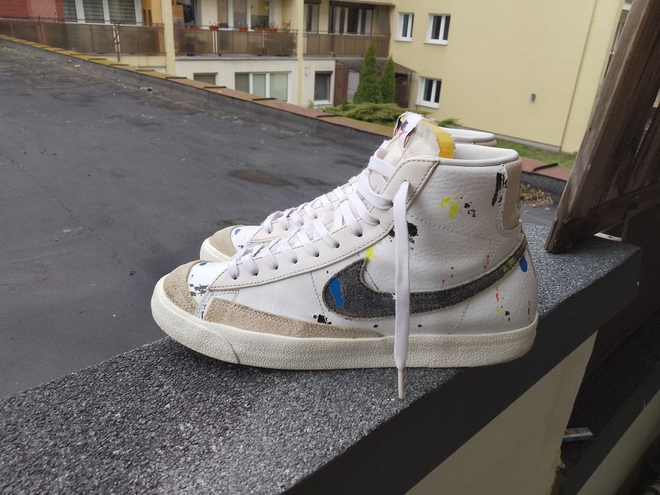 Nike blazer mid  paint splaater r44