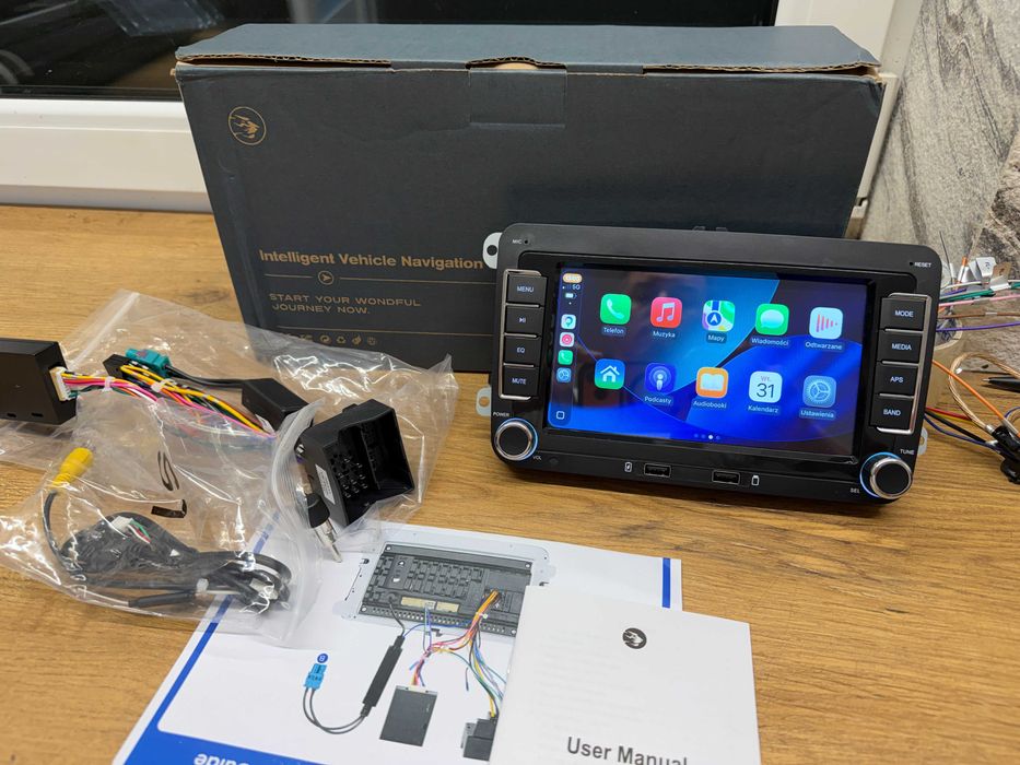 radio z bezprzewodowym carplay ,android auto vw passat,skoda,golf,caddy