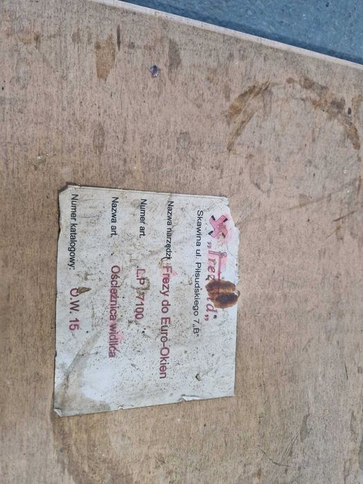 Frezarka do okien, frezy do okien, frezarka dolnowrzecionowa