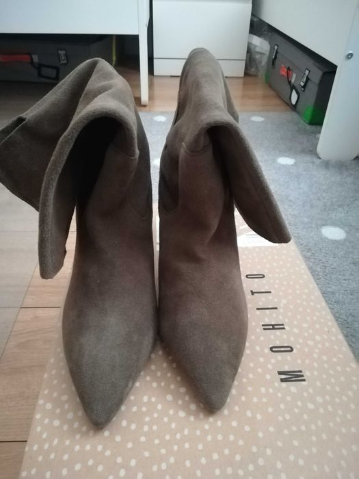 Botki Mohito skóra zamsz rozmiar 41 Nowe