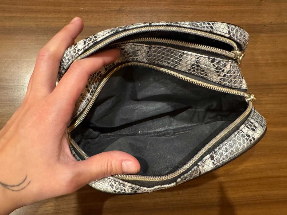 Kosmetyczka Inter Vion średnia czarna panterka