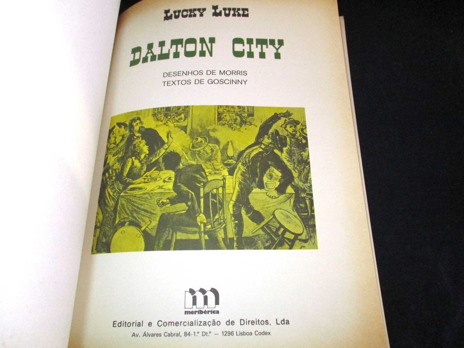 Livro BD Dalton City Lucky Luke Meribérica 1ª edição 1981