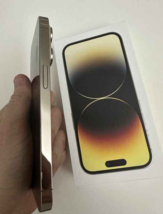 Гарний стан-Iphone 14 pro gold фіз сім