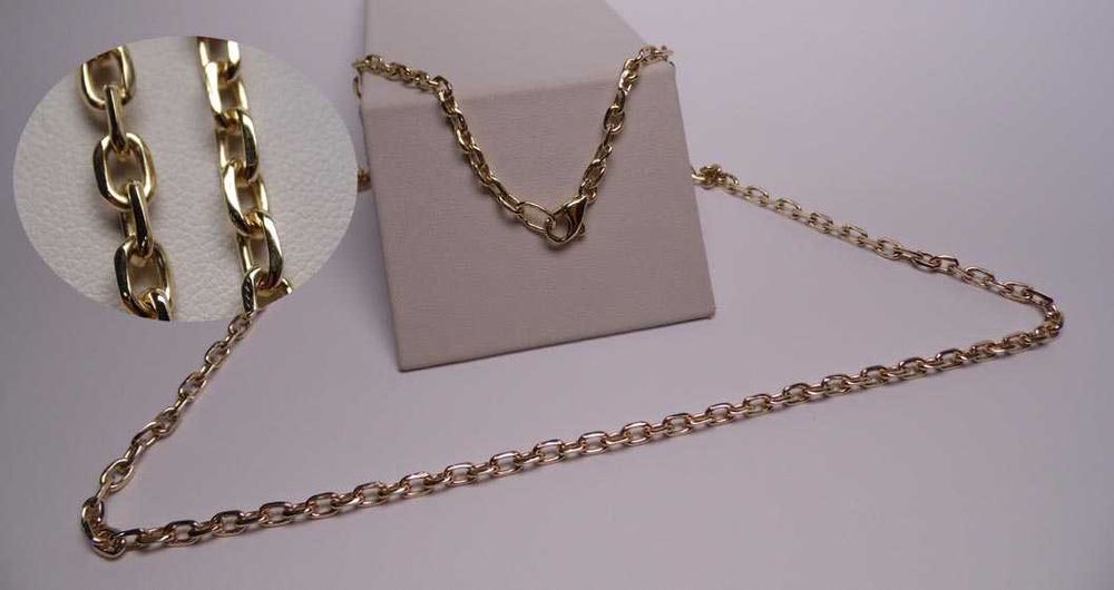 Złoty łańcuszek ankier 55 cm. 3,6 mm.