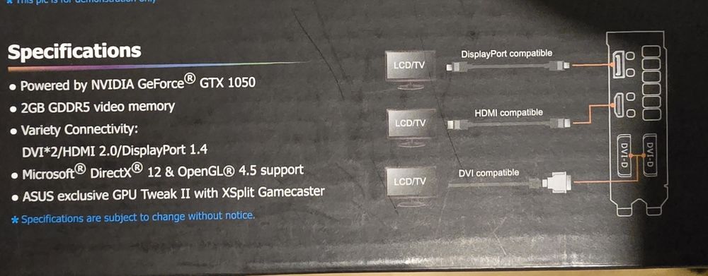 Asus Strix Geforce GTX 1050 OC