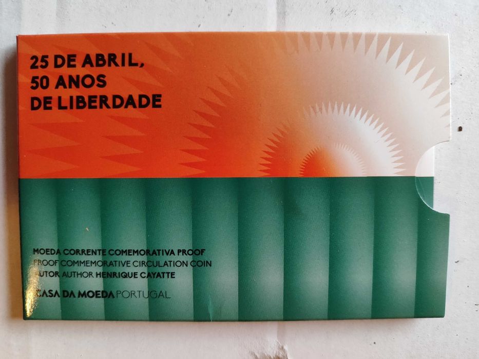 Moeda de 2€ Proof - 50 anos do 25 de Abril
