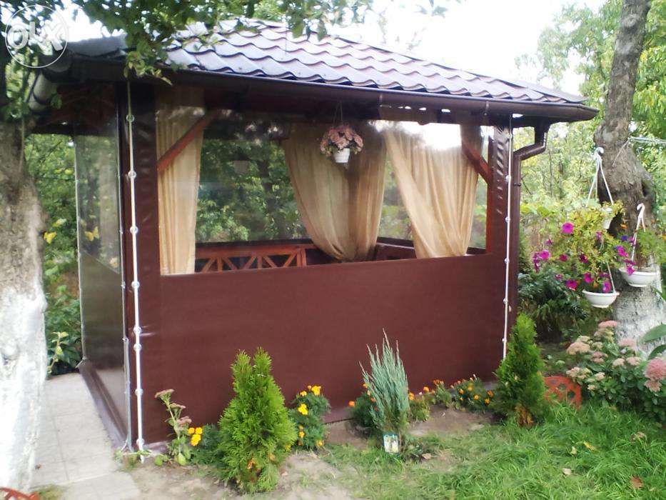 М'які вікна з тканини ПВХ для альтанки, тераси.