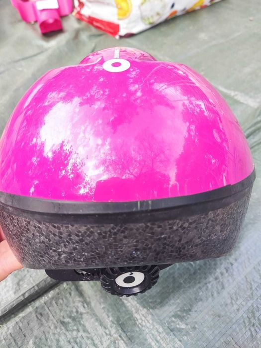 Capacete B'Twin Kid Rosa Ajustável - Segurança e Conforto