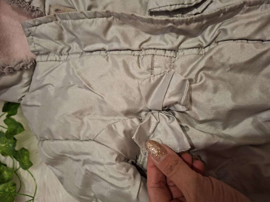 Srebrna kurtka zimowa 80 cm