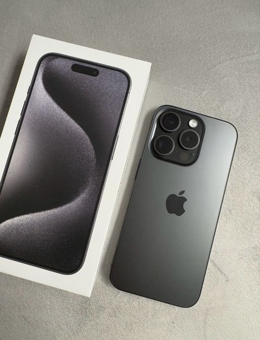  Apple iPhone 15 Pro 128GB Black Titanium I Bateria 90% I j. Nowy