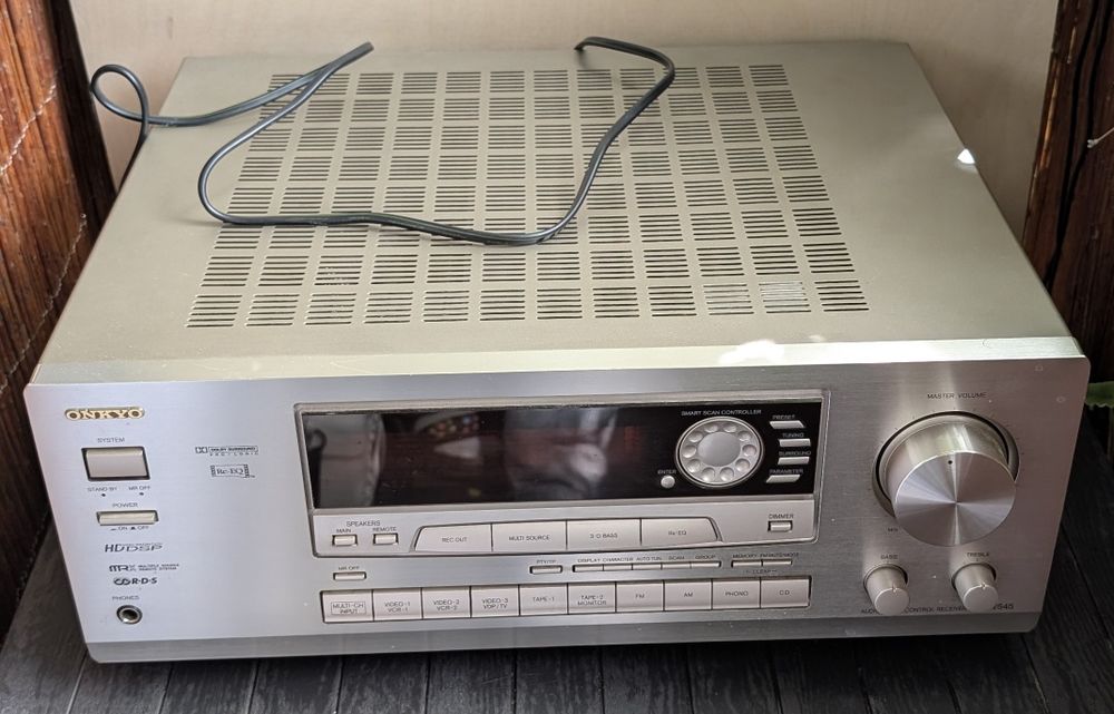 Amplituner Onkyo TX-SV545 z oryginalnym pilotem