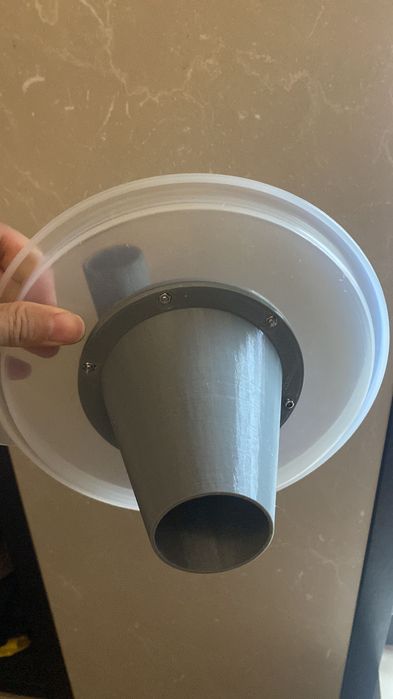 Циклонный фильтр для строительного пылесоса на ведро