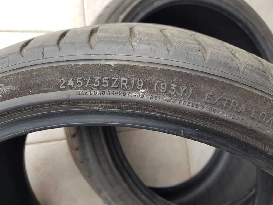 Opony letnie Michelin Pilot Sport 5 245/35/19 93Y 2022 rok z bieżnikiem 4,5-5mm