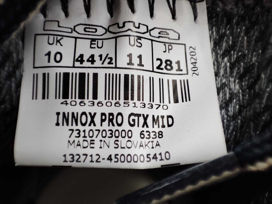 ОРИГІНАЛ100%!!Черевики Lowa Innox Pro Gtx MID 310703 6338