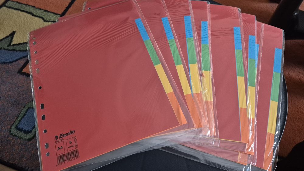 Nowe Przekładki do segregatora