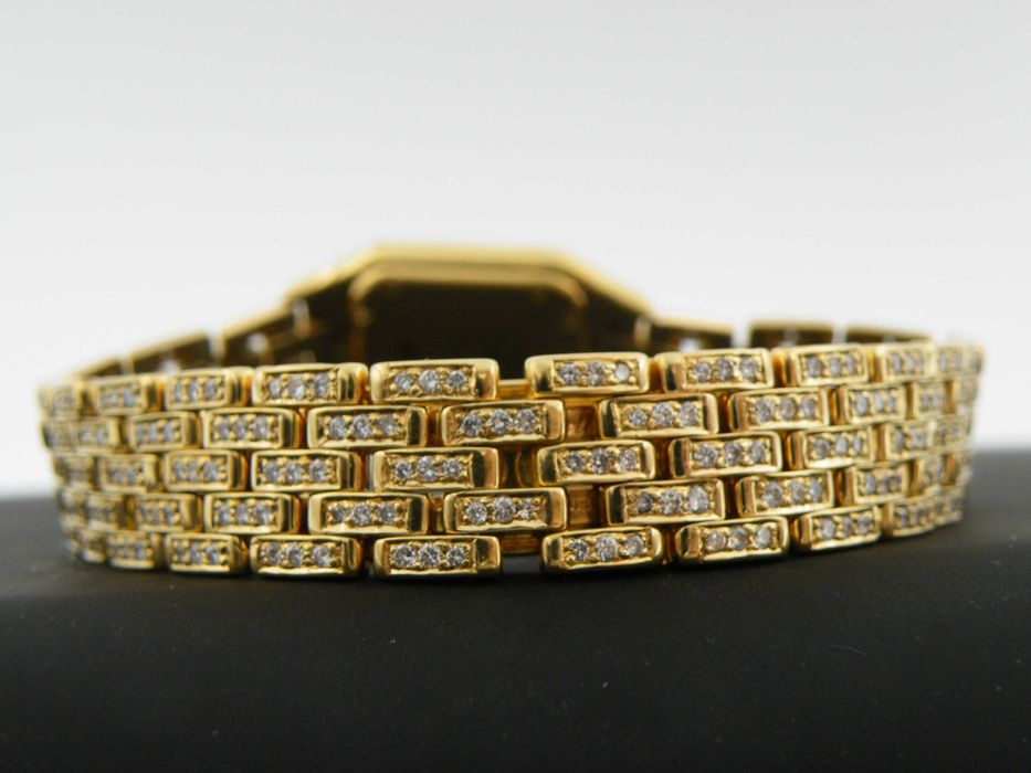 CARTIER Panthere Full Diamonds w 18k Złocie Komplet