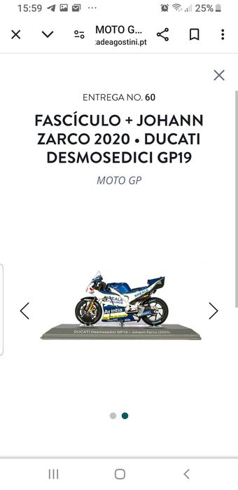 MOTOGP coleção miniaturas escala 1/18