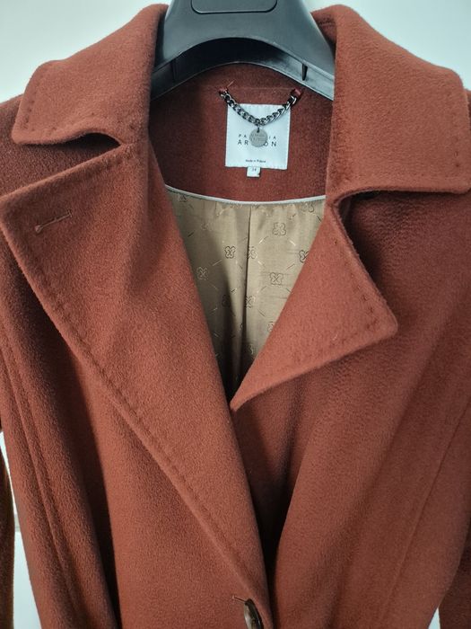 Płaszcz Patrizia Aryton 100% baby wool wełna dziewicza XS