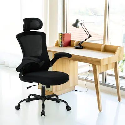 Ergonomiczny fotel biurowy Colamy Black z siatki
