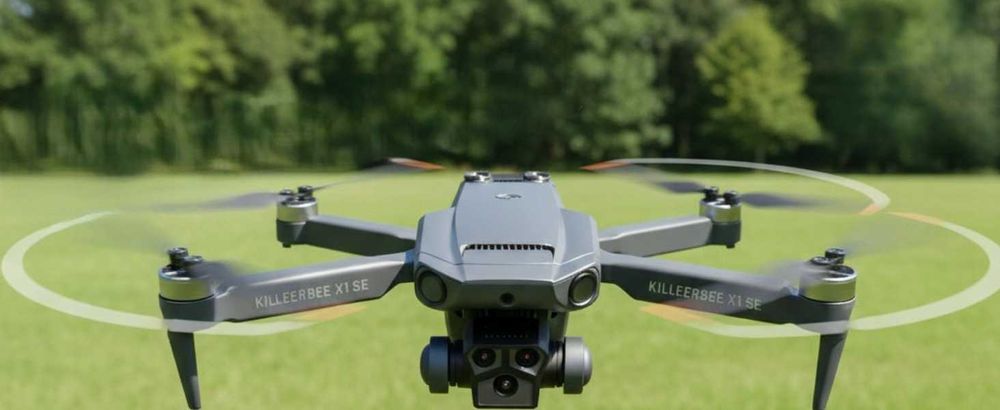 Dron Killerbee X1 z kamerą 720P, do 48 minut lotu + torba + 4x baterie