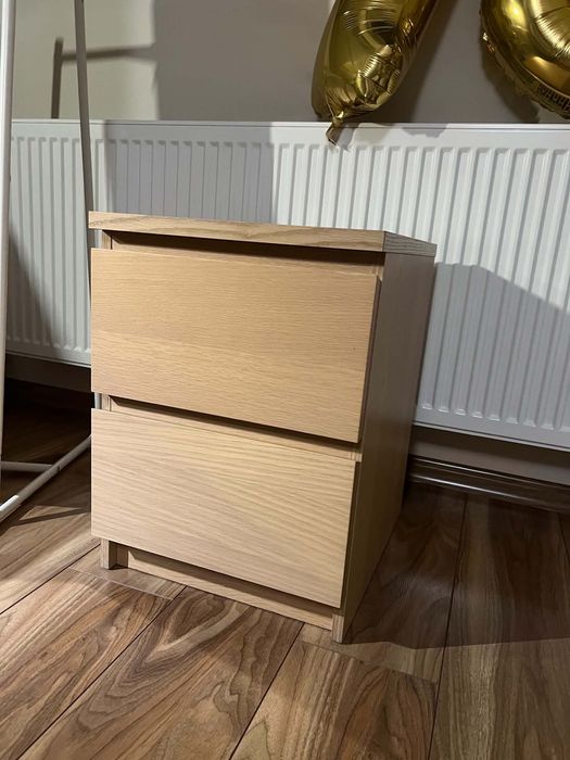 Łóżko 90x200cm Model MALM IKEA + szafka nocna