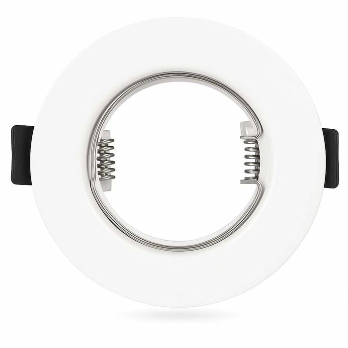 2 szt. Spot LED GU10 Biały Matowy, 80 mm Stal Nierdzewna Wysoka Jakość