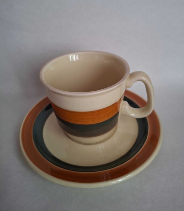 Filiżanka i spodek porcelit Pruszków