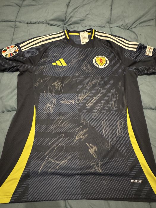Camisola Seleção Escocesa Euro 2024 autografada com certificado
