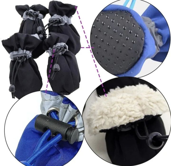 Meias para cachorro antiderrapantes impermeáveis