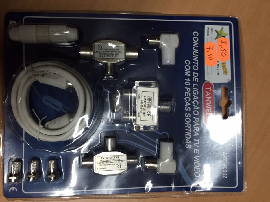 conjunto de ligações TV