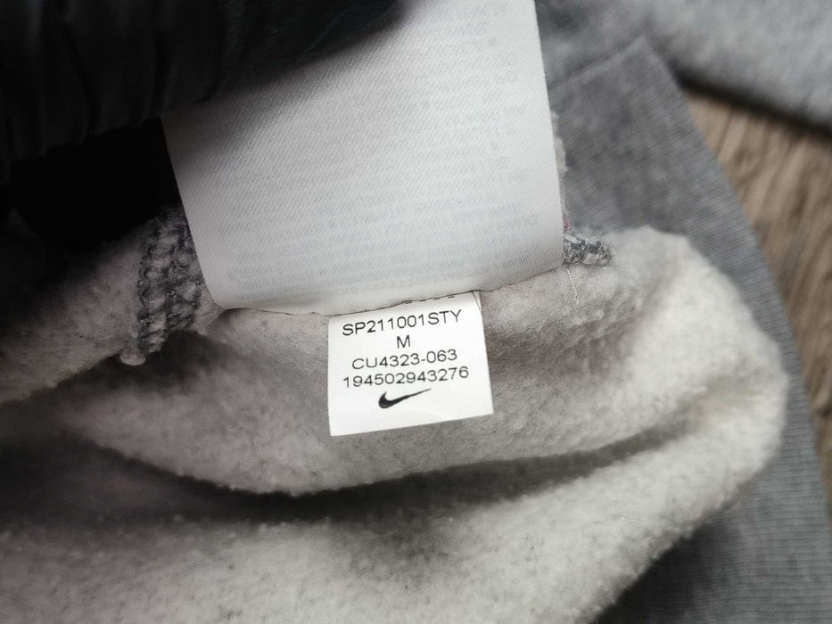 [L] NIKE худі широке оригінальне сіре бавовна