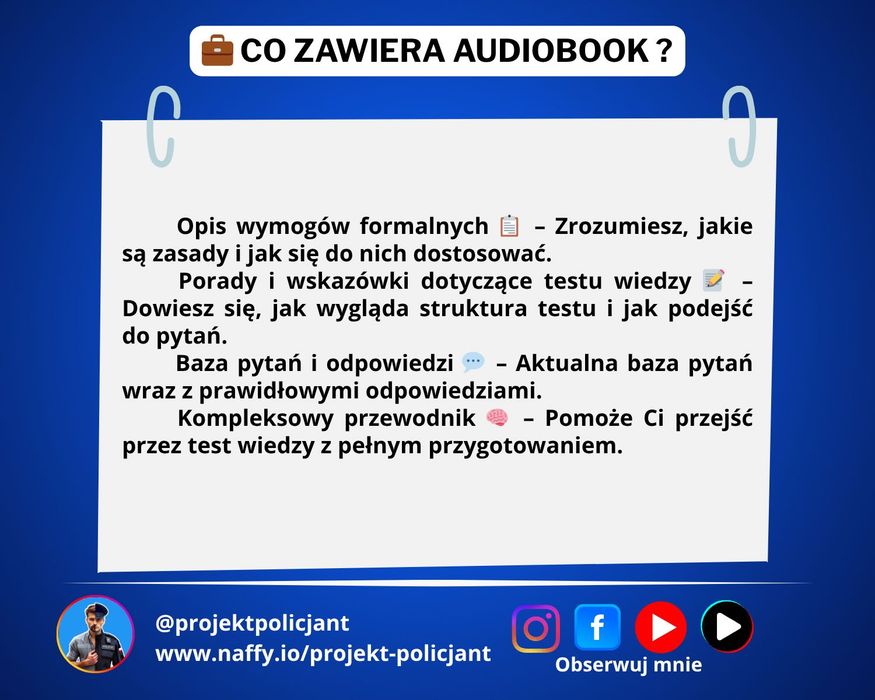 Test wiedzy do Policji - Odpowiedzi na pytania - AUDIOBOOK - 2026