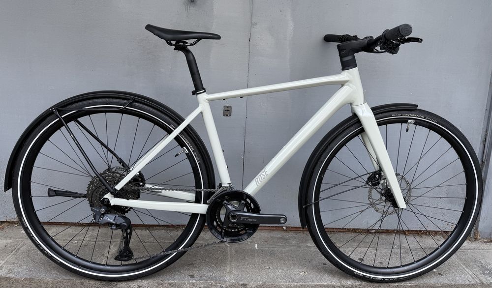 Міський/гравійний велосипед Rose Sneak, розмір S, 2026, Shimano Cues, білий перламутровий колір