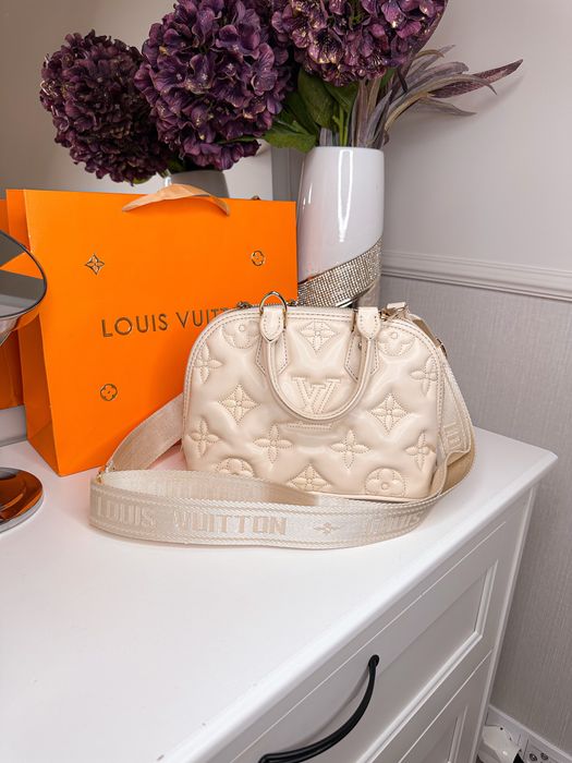 Torebka LV Louis Vuitton beżowa markowa miękka