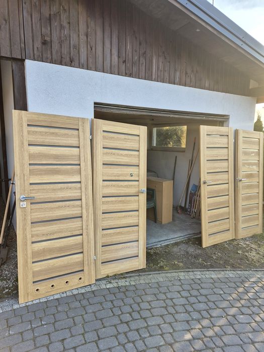 Dzwi skrzydło ramiakowe mdf 4szt 80cm