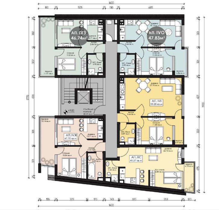Продажа апартаментов Несебръ Болгария Mellia Florance 1450€ м2