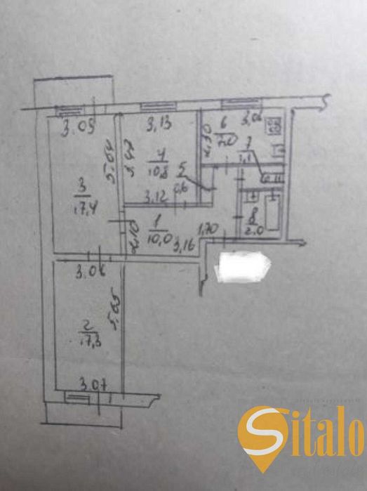 Продаж 3- кімнатної квартири у Хортицькому районі