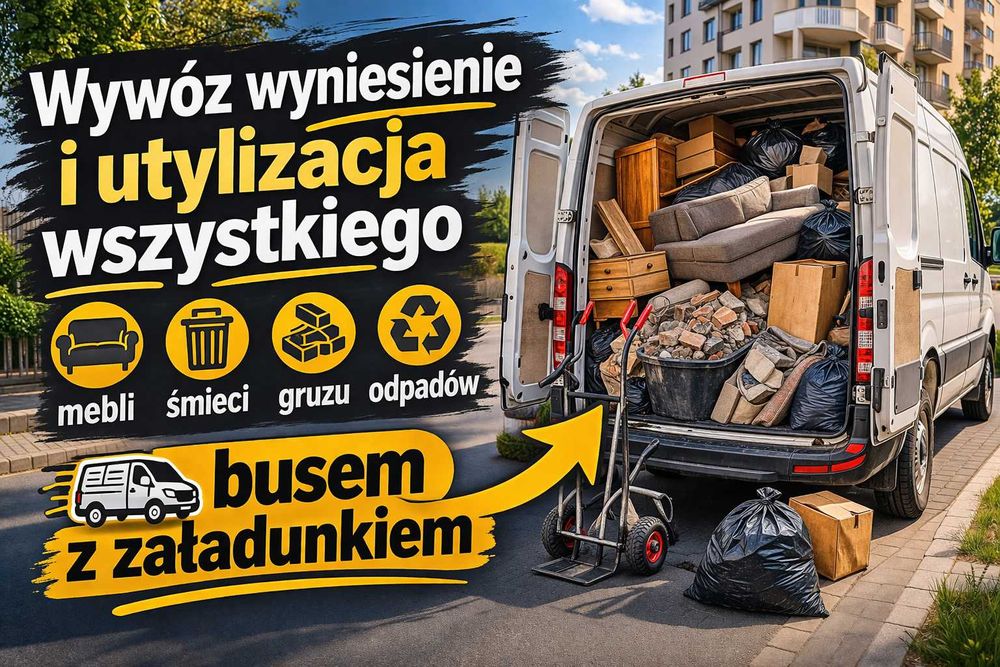 Wywóz gruzu odpadów po remoncie budowie utylizacja śmieci stare meble